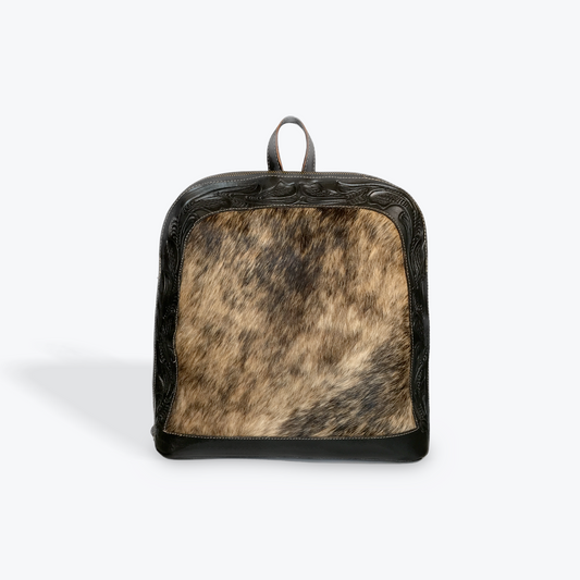 Cowgirl Backpack with cowhide