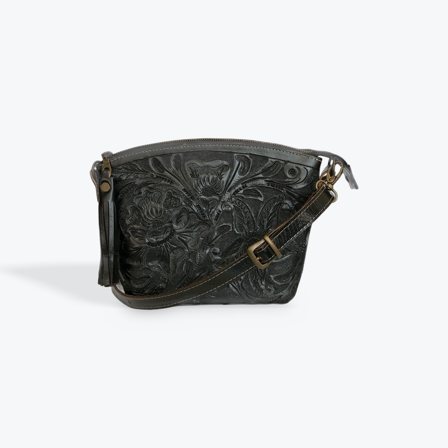 BRAZIL PETITE VAQUETA LEATHER CROSSBODY