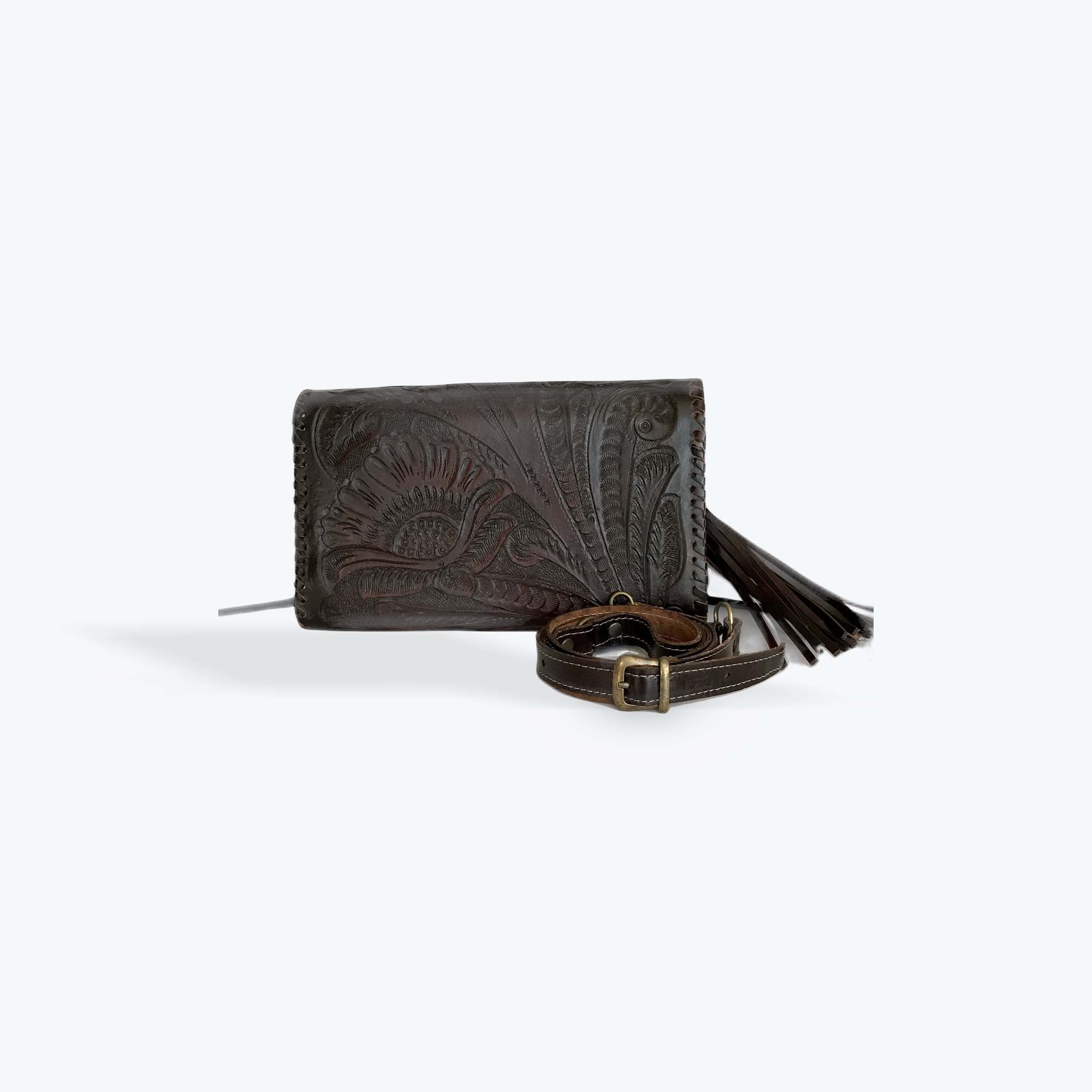 Edna in dark brown crossbody