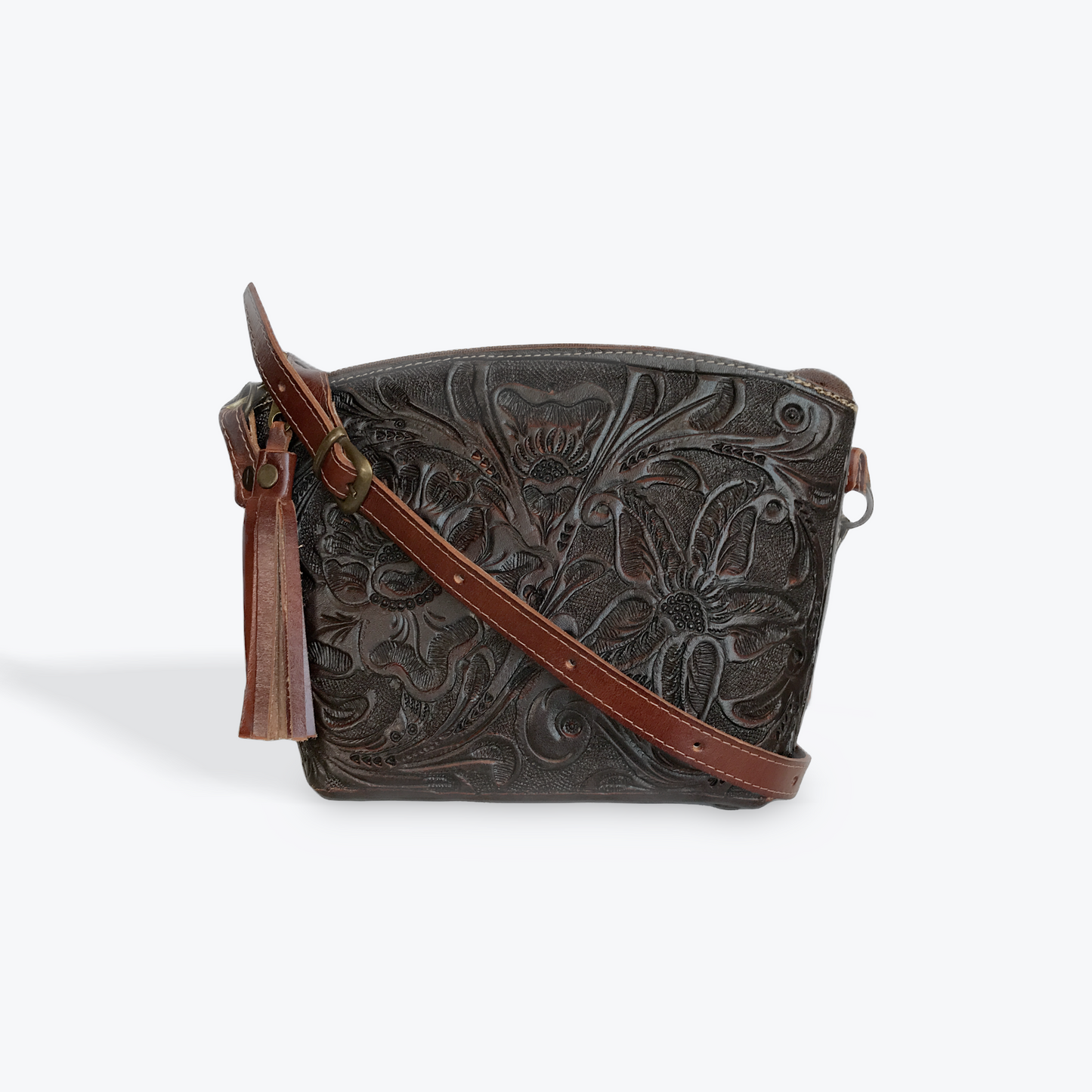 BRAZIL PETITE VAQUETA LEATHER CROSSBODY