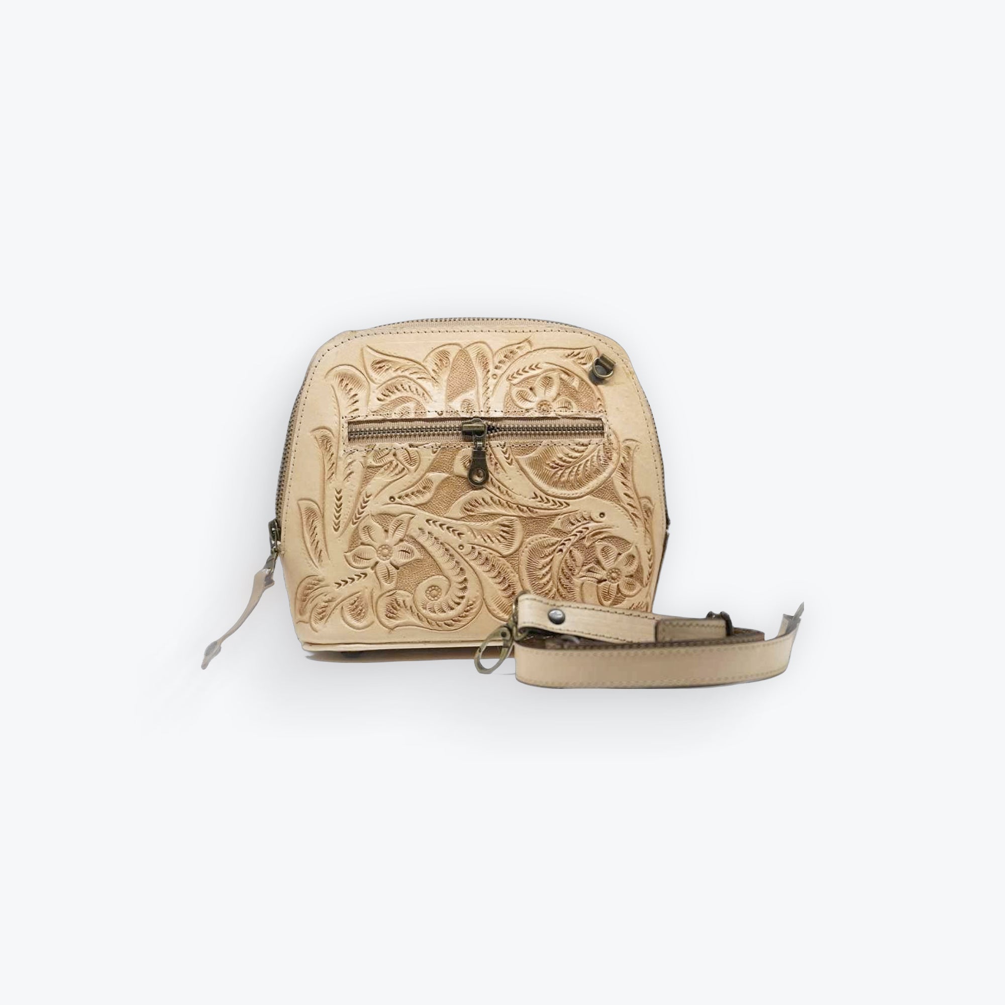 Mini Backpack in nude crossbody